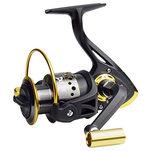 BESPORTBLE Angelausrüstung Angelrolle Nützliche Metall See Angelrolle für Outdoor-Seefischerei (13 Pumping Golden La3000) von BESPORTBLE