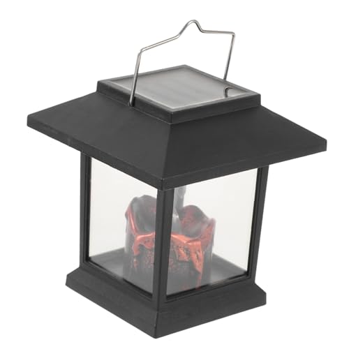 BESPORTBLE 300 Mah Solarlaternen Kerzenlampe Für Den Außenbereich Hängendes Solarlicht Für Hof Garten Terrasse -solarkerzenlicht Kunststoff-imitat Kerzenzubehör Zufälliger Stil von BESPORTBLE