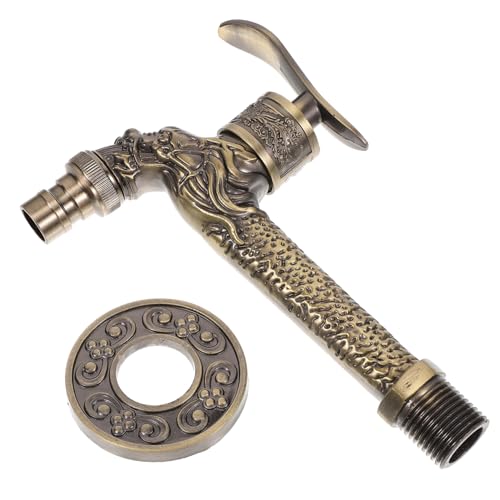BESPORTBLE Vintage Wandmontierter Wasserhahn mit Drachen-design Garten Wasserhahn aus Zinklegierung für Außenbereich für Garten BESPORTBLE Vintage Wandmontierter Wasserhahn mit Drachen-design Garten Wasserhahn aus Zinklegierung für Außenbereich für Garten von BESPORTBLE