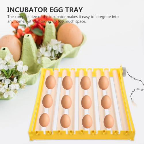 BESPORTBLE Automatisches Ei wendetablett für Brutmaschine Vollautomatisch Hitzebeständig Kunststoff Eier Kapazität Geeignet für Wachtel Hühnereier Energiesparend Langlebig Heimbrutkasten von BESPORTBLE