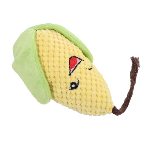 BESPORTBLE Bissfestes Hundespielzeug Plüsch Geräuschspielzeug Form Süßen Maiskolben Für Fördert Und Langeweile von BESPORTBLE