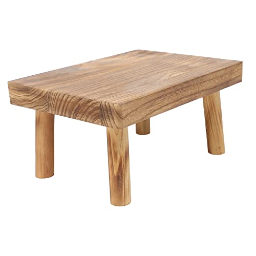 BESPORTBLE Blumenständer Moderner Pflanztisch für Balkon und Garten Rustikaler Blumenhocker für Kleine Blumentöpfe Langlebiges Design Braun von BESPORTBLE