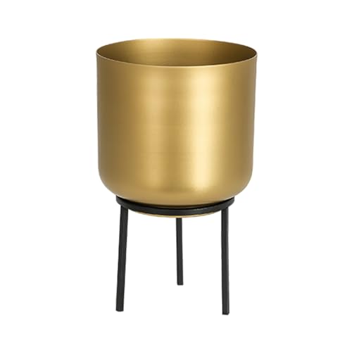 BESPORTBLE Blumentopf mit Beinen Golden Eisen Pflanzentopf Metallbeinen Pflanzkübel mit Füßen Bodenvase Tischvase Blumeneimer Topfpflanze Zimmerpflanze Balkontopf von BESPORTBLE