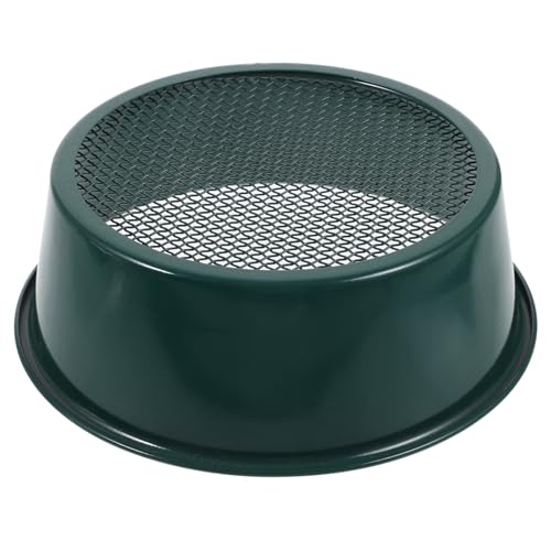 BESPORTBLE Bodensiebwerkzeug Bodensiebe Mutterboden Gartenerdsieb Schaufel Sandsieb Sphagnum Sieb Für Die Gartenarbeit Schmutz Rasenboden Torfmoos Scoop Bodensiebgarten Blumenerde Green Eisen von BESPORTBLE