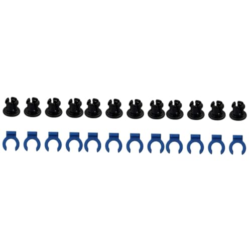 BESPORTBLE Bowdenrohr-Kupplung Set 10 Stück - Spannzangen Klemmen Clip Set Für All Metal Hotend Schwarz & Blau 175mm Filament 4mm OD 3D Drucker Zubehör von BESPORTBLE