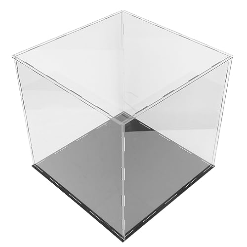 BESPORTBLE Box Fußball Display Box Schutz Vitrine Baseball Vitrine Würfel Organizer Ständer Terrarium Container Glas Display Glas Container Mit Deckel Aufbewahrungsbox Fußballhalter von BESPORTBLE