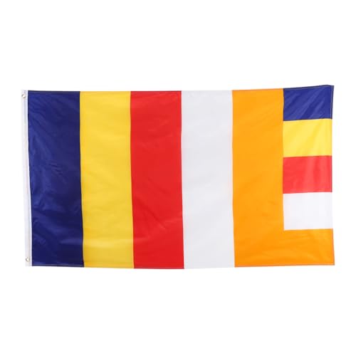 BESPORTBLE Buddha-flagge Zum Segen 90 X 150 Cm Buddhismus-dekoflagge von BESPORTBLE