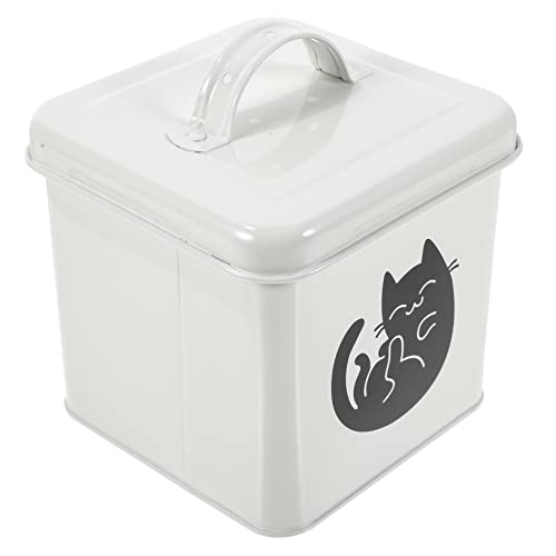 BESPORTBLE Dauerhafter Haustierfutterbehälter aus Wasserdichter Katzenfuttereimer mit Löffel für Aufbewahrung von Hundefutter und Snacks Praktische Lösung BESPORTBLE Dauerhafter Haustierfutterbehälter aus Wasserdichter Katzenfuttereimer mit Löffel für Aufbewahrung von Hundefutter und Snacks Praktische Lösung von BESPORTBLE