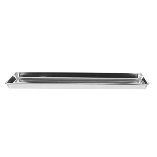 BESPORTBLE Kuchenplatte Servierplatte Servierplatten Edelstahl Rechteckiges Serviertablett Ovale Platte Für Lebensmittel Dessert Kaffee Tee 31 5Cm Edelstahl Sch?lchen von BESPORTBLE