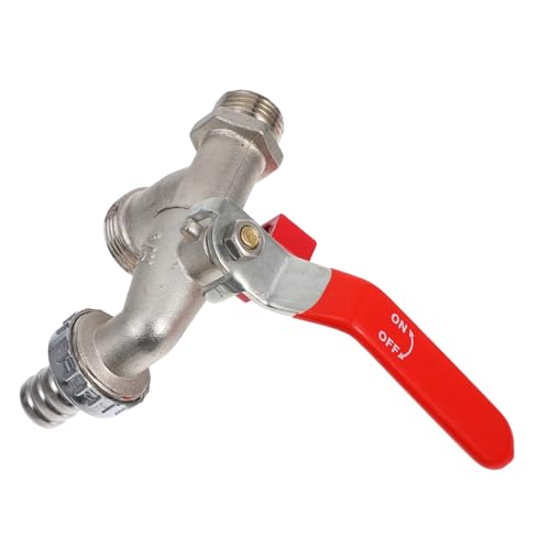 BESPORTBLE Doppelventil Wasserhahn Zinklegierung für Waschmaschine und Garten mit Ergonomischem Griff Leckgeschütztem Design und Standard Thread für Schlauchkompatibilität BESPORTBLE Doppelventil Wasserhahn Zinklegierung für Waschmaschine und Garten mit Ergonomischem Griff Leckgeschütztem Design und Standard Thread für Schlauchkompatibilität von BESPORTBLE