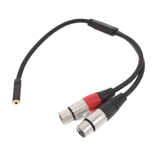BESPORTBLE Dual Xlr Audio Adapter Kabel Y Kabel Polig mit Klinke Xlr Buchse Vergoldet Doppelt Geschirmt für Mikrofon Controller Schwarz BESPORTBLE Dual Xlr Audio Adapter Kabel Y Kabel Polig mit Klinke Xlr Buchse Vergoldet Doppelt Geschirmt für Mikrofon Controller Schwarz von BESPORTBLE
