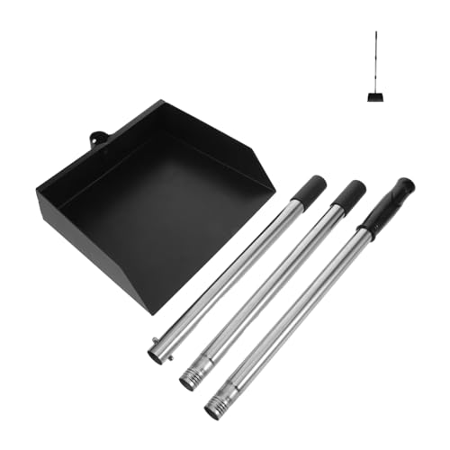 BESPORTBLE Edelstahl Schaufel mit Langem Griff Abnehmbar Stehend Vielseitig für Garten Geflügelreinigung Platzsparend Leicht zu Reinigen für Hühnerstall und Außenbereich von BESPORTBLE