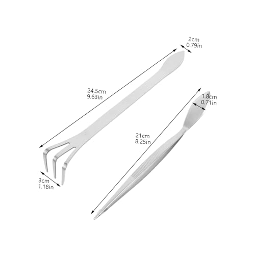 BESPORTBLE Edelstahl mit Pinzette und Rechen Multifunktionale Gartentools zum Lockern Moosentfernen und Umpflanzen Robustes Präzisionswerkzeug für Indoor Gartenpflanzen BESPORTBLE Edelstahl mit Pinzette und Rechen Multifunktionale Gartentools zum Lockern Moosentfernen und Umpflanzen Robustes Präzisionswerkzeug für Indoor Gartenpflanzen von BESPORTBLE