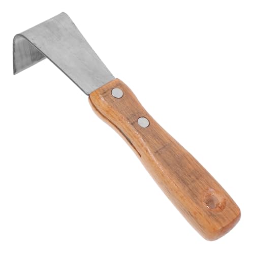 BESPORTBLE Entrosteter Edelstahl Rindenschäler mit Holzgriff Stabiles Entrinder Werkzeug für Bäume Rostfrei Handlich und Langlebig für Garten und Baumpflege von BESPORTBLE