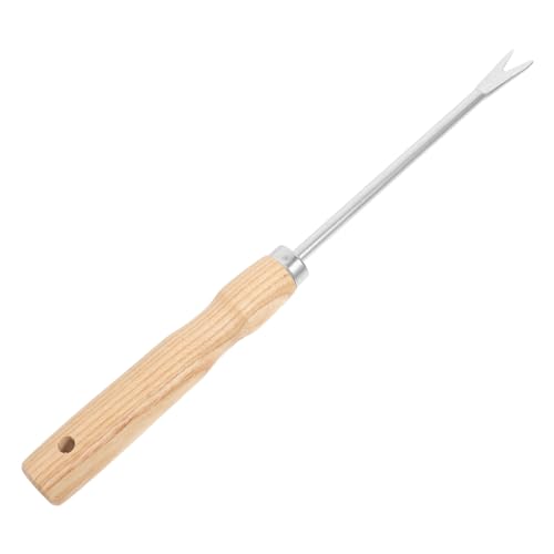 BESPORTBLE Ergonomischer Holzgriff Unkrautstecher Handliches Garten Werkzeug zum Unkrautziehen Bodenlockern und Umpflanzen für Hobbygärtner und Gartenarbeit im Freien von BESPORTBLE