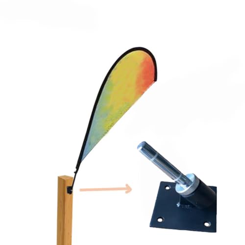 BESPORTBLE Fahnenmasthalter Fahnenhalter aus Aluminiumlegierung: Stangenhalterung für die Terrasse einstellbar Masthalterung fahnenmast Flaggen Fahnenstange Stangenhalterung aus Legierung Banner von BESPORTBLE