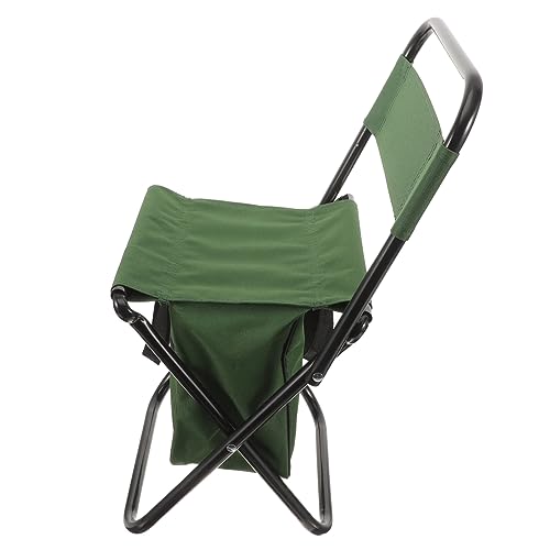BESPORTBLE Faltbarer Angelstuhl mit Rückenlehne Tragbarer Campingstuhl für Erwachsene Klappbar Leicht und Robust für Outdoor Aktivitäten und Entspannte im Freien von BESPORTBLE