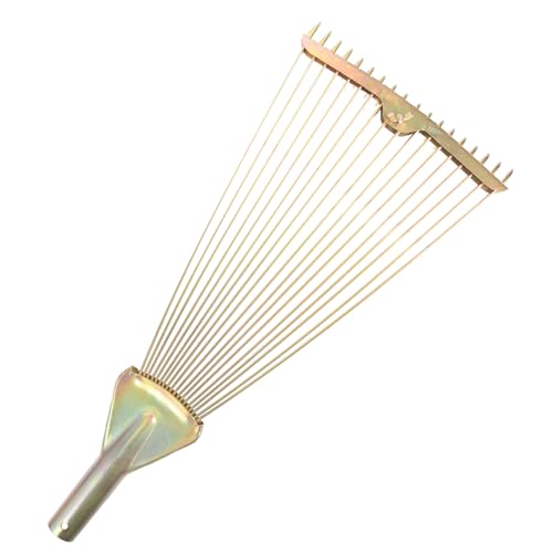 BESPORTBLE Faltbarer Gartenrechen aus Hochkohlenstoffstahl Praktisch und Leicht Robustes Gartengerät zum Lockern Verteilen von Erde und Entfernen von Laub für Gartenpflege und von BESPORTBLE