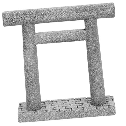 BESPORTBLE Gartenmikrolandschaft Mini Japanisches Torii-Tor Mini- -Tor Aquarium Landschaftsbau Miniatur-Torii-Tor Gartenminiaturstatue Japanische Schreinstatue Sandkasten Stein Zen Garten von BESPORTBLE