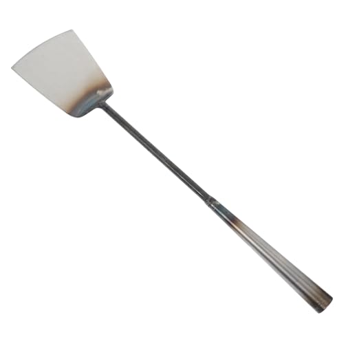 BESPORTBLE Gartenrinnen Schaufel mit Langem Griff Kleine Reinigungsschaufel aus Robustem Schmiedeeisen Ergonomisch Geformt Langlebig zum Schnellen Entfernen von Laub und Schmutz aus von BESPORTBLE