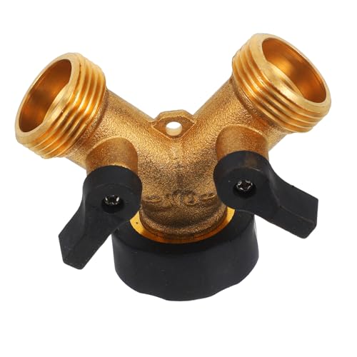 BESPORTBLE Gartenschlauch Splitter Kupfer Y Verteiler für Waschmaschinen Installieren für Garten und Outdoor Wasserhahn von BESPORTBLE