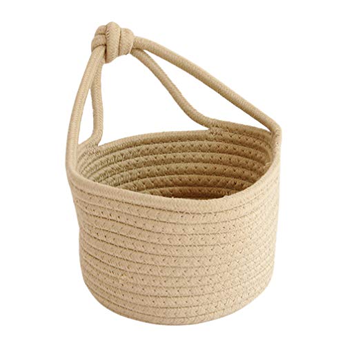 BESPORTBLE Gewebte Aufbewahrungskorb Kleine Baumwolle Seil Wandbehang Korb Veranstalter Eingang Mail Brief Pflanzenhalter Dekoration für Büro Schlafzimmer nach Hause Khaki BESPORTBLE Gewebte Aufbewahrungskorb Kleine Baumwolle Seil Wandbehang Korb Veranstalter Eingang Mail Brief Pflanzenhalter Dekoration für Büro Schlafzimmer nach Hause Khaki von BESPORTBLE