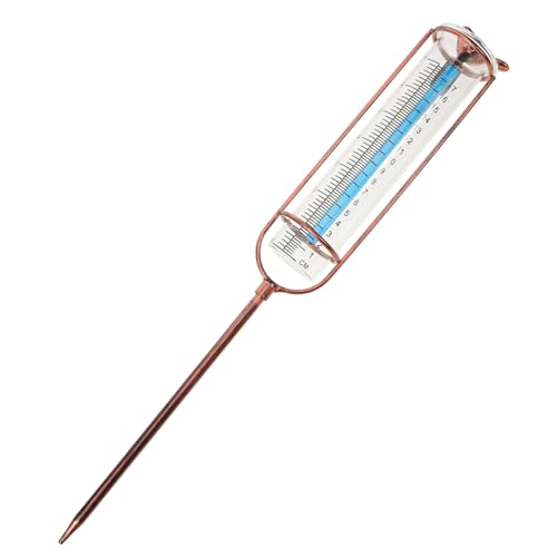BESPORTBLE Glas Regenmesser Ersatzröhrchen mit Messskala Wetterfester Outdoor Regenmesser für Garten und Grünflächen Langlebiges Messrohr aus Glas und Eisen Präzise Niederschlagsmessung von BESPORTBLE