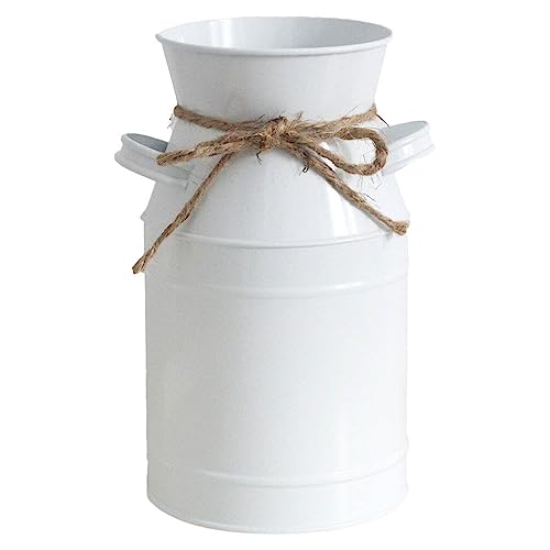 BESPORTBLE Große Vase Für Blumen Antike Retro-Vase Metall Rustikaler Übertopf Primitive Vase Bauernhaus Eimer Blumenkrug Milchkrug Vase Rustikale Vase Blumentopf Krug von BESPORTBLE