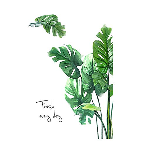 BESPORTBLE Grüne Tropische Blätter Wandtattoo Palmenblatt Pflanzen Wandaufkleber Kunst Wandbilder für Tropische Hawaiianische Luau Party Home Dekoration von BESPORTBLE