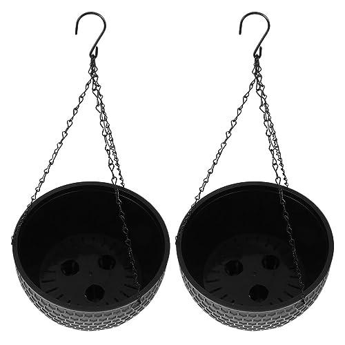 BESPORTBLE 2stücke Hängende Pflanzgefäße Kunststoff Dekorative Blumentöpfe Für Sukkulenten Und Kakteen Wetterbeständig Mit Ablauflöchern Für Garten Und Balkon Tiefgrau BESPORTBLE 2stücke Hängende Pflanzgefäße Kunststoff Dekorative Blumentöpfe Für Sukkulenten Und Kakteen Wetterbeständig Mit Ablauflöchern Für Garten Und Balkon Tiefgrau von BESPORTBLE