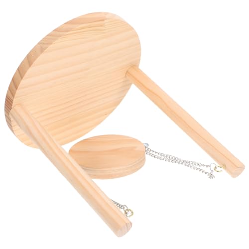 BESPORTBLE Hamsterschaukel Holz Hängematte Kletterspielzeug für Hamster Installieren Dekoratives Haustier Zubehör Attraktives Design für Kleintierkäfig von BESPORTBLE