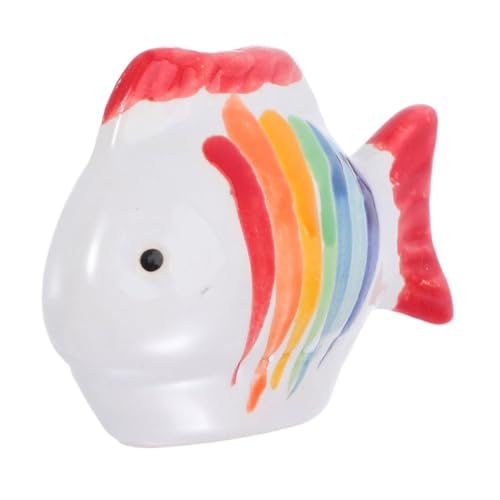 BESPORTBLE Handbemalte Farbige Keramik-fischfigur Schwimmend Realistisch Langlebig für Aquarium Teich Feengarten Dekorative Fischbehälter-Ornamente Handgefertigte Streifen BESPORTBLE Handbemalte Farbige Keramik-fischfigur Schwimmend Realistisch Langlebig für Aquarium Teich Feengarten Dekorative Fischbehälter-Ornamente Handgefertigte Streifen von BESPORTBLE