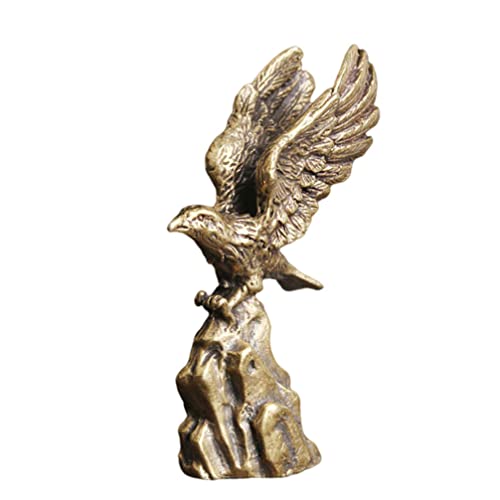 BESPORTBLE Handmade: Auãendekoration Steine Garten Eagle Statue Eagle Spread Retro Messing Skulptur Tiersammler für Home Office Desktop Dekoration Gartenfiguren Für Außen Groß Steine Garten von BESPORTBLE