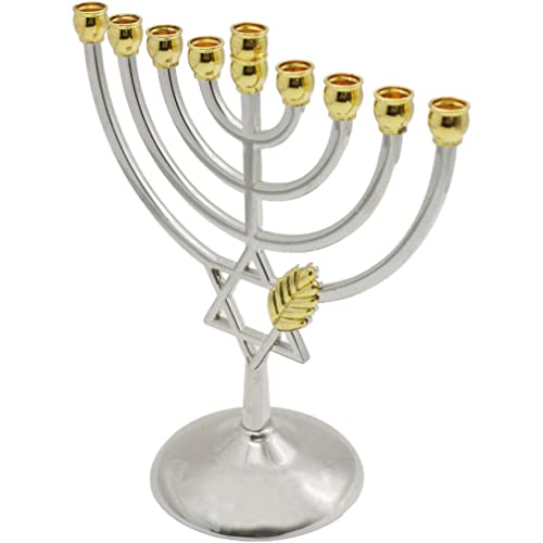 BESPORTBLE Hanukkah Menorah Chanukka 9 Zweig Kerzenhalter Jüdischer Kerzenständer Dekorativer Kerzenhalter Metallkandelaber Tischdekoration Für Hochzeitstischdekoration BESPORTBLE Hanukkah Menorah Chanukka 9 Zweig Kerzenhalter Jüdischer Kerzenständer Dekorativer Kerzenhalter Metallkandelaber Tischdekoration Für Hochzeitstischdekoration von BESPORTBLE