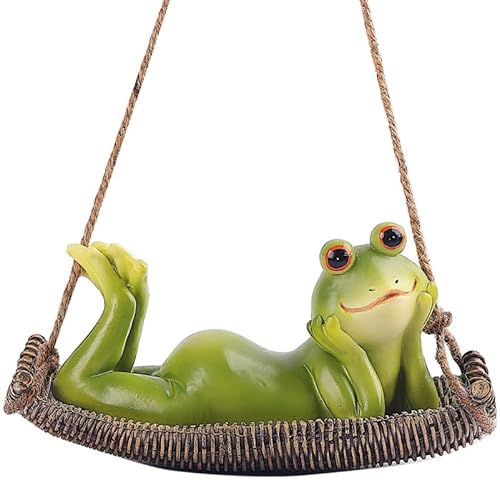 BESPORTBLE Harz Froschstatue Gartenfigur Deko Außenbereich 16Cm Lebendige Frosch Dekoration Für Rasen Und Patio von BESPORTBLE