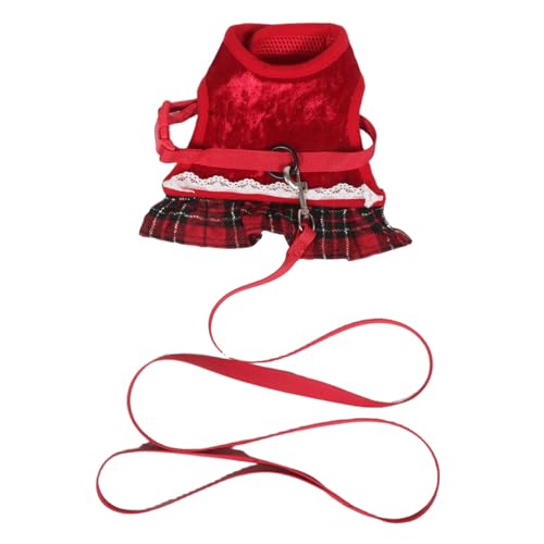 BESPORTBLE Hasengeschirr Leine Verstellbares Tier Brustgeschirr Aus Polyester Für Kaninchen Meerschweinchen Katzen Leichtes Sicheres Geschirr Für Kleine Haustiere Draußen von BESPORTBLE