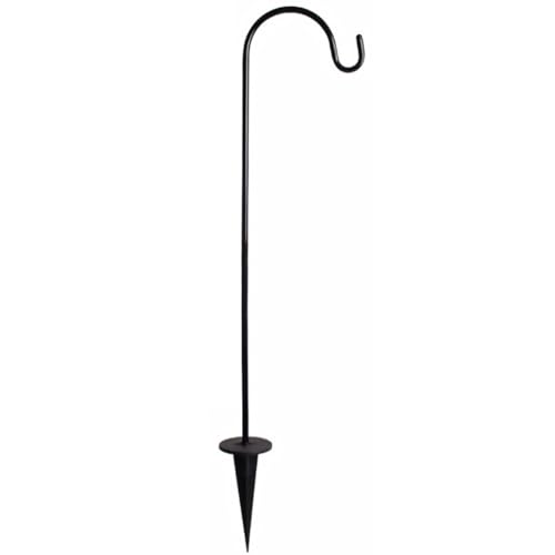 BESPORTBLE Garten Schäferhaken, 70cm Metall Schäferstab Laternenstab mit Haken, Outdoor Abnehmbarer Hirtenstab, Schäferhaken für Vogelkäfige Solarleuchten Laternen Hochzeiten Pflanzkörbe von BESPORTBLE