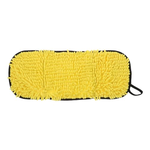 BESPORTBLE Hochabsorbierendes Waschbares Mikrofaser Haustier Schnelltrocken Handtuch mit Handtaschen Weiche Chenille Bade und Trockenhilfe für Kleine Hunde Welpen und Katzen Gelb von BESPORTBLE