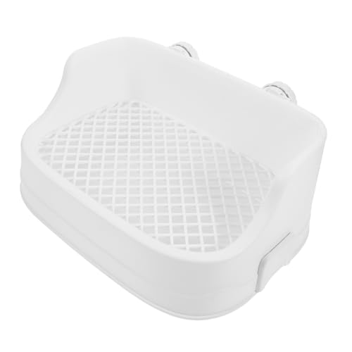 BESPORTBLE Kaninchen Toilette für Kleintiere Weißes Design Töpfchentraining für Kaninchen Meerschweinchen und Hamster Einfach zu Reinigen mit Abnehmbarem Tablett Vielseitig Einsetzbar von BESPORTBLE