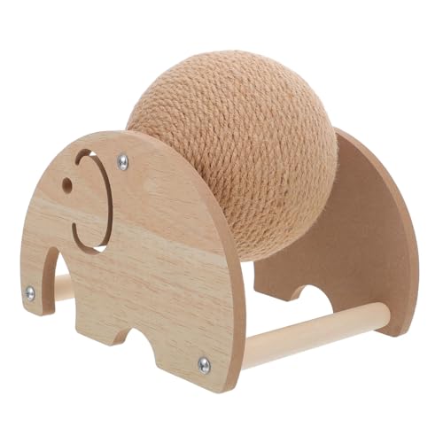 BESPORTBLE Katzen Kratzball aus Natürlichem Sisal mit Stabilem Holzständer Interaktives Kratzspielzeug für Kätzchen Kaninchen und Chinchillas Fördert Krallenpflege und Bewegung Kompakt und BESPORTBLE Katzen Kratzball aus Natürlichem Sisal mit Stabilem Holzständer Interaktives Kratzspielzeug für Kätzchen Kaninchen und Chinchillas Fördert Krallenpflege und Bewegung Kompakt und von BESPORTBLE