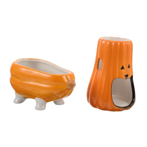 BESPORTBLE Keramik Hamster Wasserspender Ständer mit Kürbis-Design Langlebiger Trinkflaschenhalter und Versteck Inkl Futternapf für Hamster Mäuse Rennmäuse und Kleine Haustiere BESPORTBLE Keramik Hamster Wasserspender Ständer mit Kürbis-Design Langlebiger Trinkflaschenhalter und Versteck Inkl Futternapf für Hamster Mäuse Rennmäuse und Kleine Haustiere von BESPORTBLE
