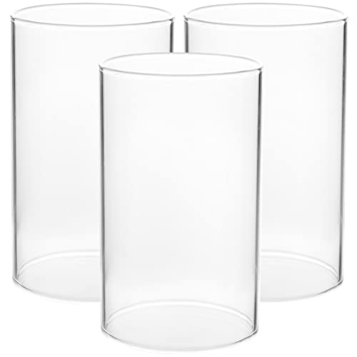 BESPORTBLE Kerzenständer 3 Stücke Teelichthalter Glaszylinder Teelichtgläser Teelichtglas Candle Holder Weihnachten Tischdeko Schwimmkerzen Teelichthalter A Transparente Kerzenhalter Uco Ersatzglas von BESPORTBLE