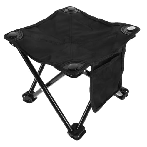 BESPORTBLE Klappbarer Faltbarer Outdoor Hocker Großer Leichter Campingstuhl Faltbare Sitzbank für Angeln Wandern Multifunktional Robust Kompakt mit Seitentasche in Schwarz BESPORTBLE Klappbarer Faltbarer Outdoor Hocker Großer Leichter Campingstuhl Faltbare Sitzbank für Angeln Wandern Multifunktional Robust Kompakt mit Seitentasche in Schwarz von BESPORTBLE