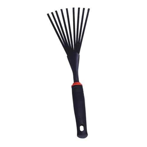 BESPORTBLE Kleiner Handrechen Gartenharke mit Ergonomischem Griff Leichtes Gartengerät zum Lockern Pflanzen und Jäten Vielseitig Einsetzbar für Gartenarbeit und Landschaftspflege von BESPORTBLE