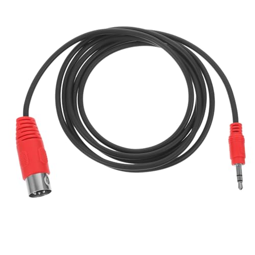 BESPORTBLE Klinkenstecker zu Poligem Din Midi Audioadapter Gewinkeltes Audiokabel Kompatibel für Keyboard Klavier Soundkarte und Audioanlagen Stabile Signalübertragung von BESPORTBLE