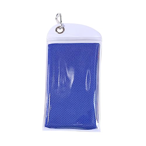 BESPORTBLE Kühlendes Mikrofaser Handtuch 100x30cm Leicht Und Atmungsaktiv Schnell Trocknend Für Sport Fitness Yoga Und Camping Blau von BESPORTBLE