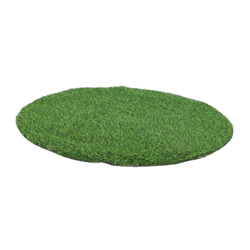 BESPORTBLE Künstlicher Rasenteppich Wetterfester Fake Grass Tischläufer mit Rutschfester Oberfläche Dekorative Outdoor-lösung zur Abdeckung von Schachtdeckeln und Gartendekor von BESPORTBLE