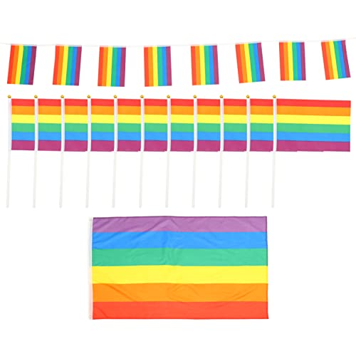 BESPORTBLE Lgbtq Pride Flag Kit Regenbogenflaggen-set Lgbtq-flaggenbanner Gay Pride-dekoration Für Heimveranstaltungen BESPORTBLE Lgbtq Pride Flag Kit Regenbogenflaggen-set Lgbtq-flaggenbanner Gay Pride-dekoration Für Heimveranstaltungen von BESPORTBLE