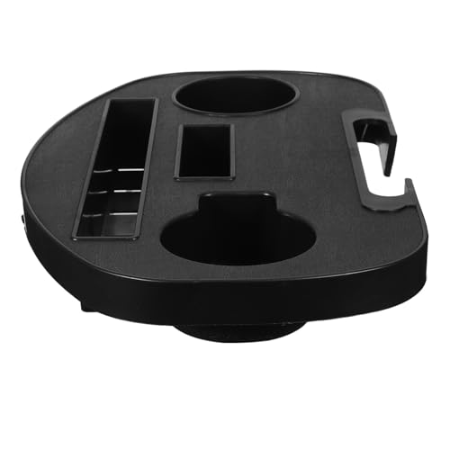 BESPORTBLE Lounge Chair Beistelltisch Kunststoff Ablage mit Anti-verschüttung Getränkehalter Tragbar für Outdoor Strand Camping Multifunktionale Ablage für Handy Snacks von BESPORTBLE