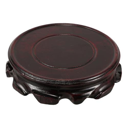 BESPORTBLE Massiver Runder Holzsockel für Yixing Teekannen Bonsai Vasen Stabiler Künstlerischer Pflanzenständer Handgeschnitzt Orientalisches für Innen und Außenbereich BESPORTBLE Massiver Runder Holzsockel für Yixing Teekannen Bonsai Vasen Stabiler Künstlerischer Pflanzenständer Handgeschnitzt Orientalisches für Innen und Außenbereich von BESPORTBLE